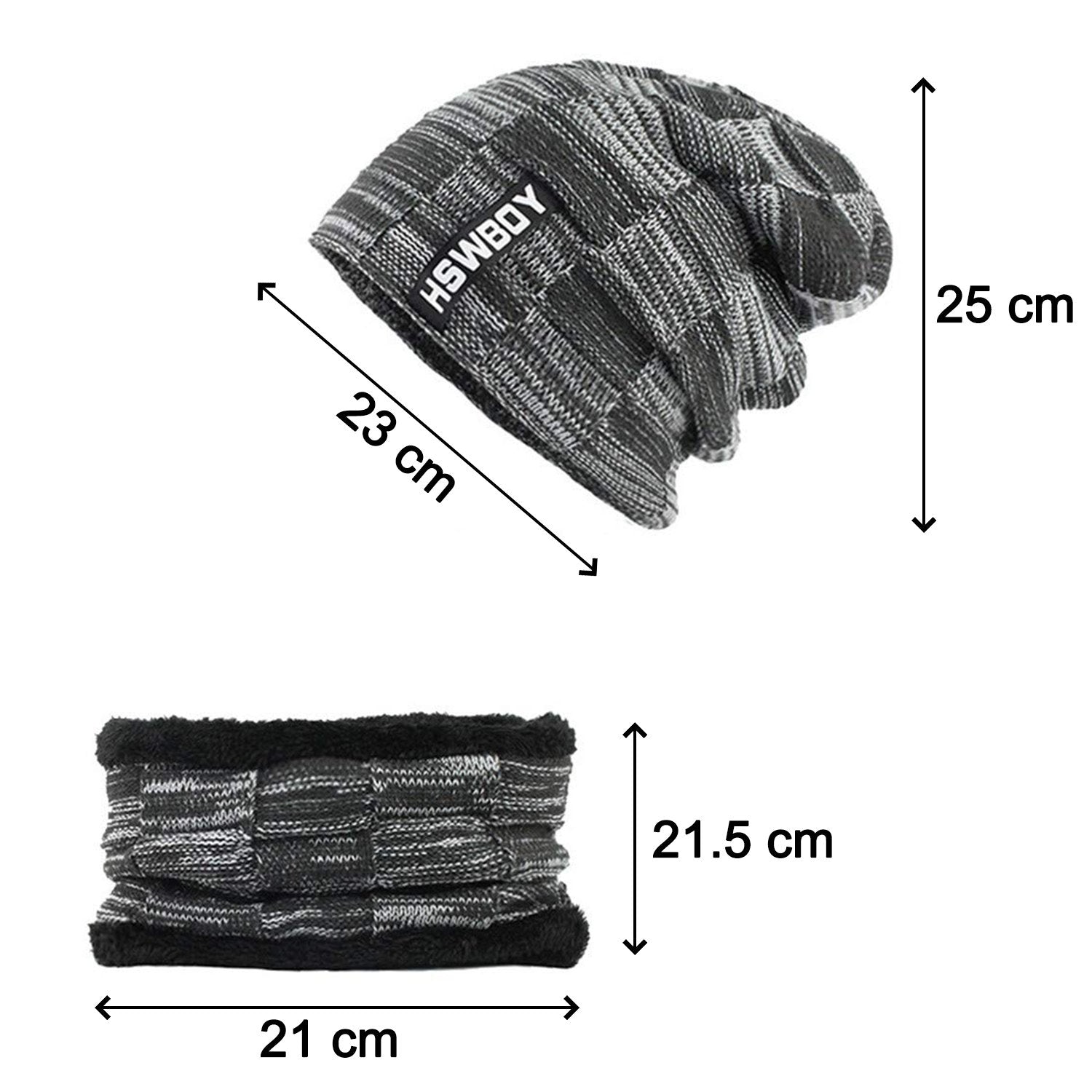 Ultra Soft Unisex Woollen Beanie Cap Plus Muffler Scarf Ultra Soft Unisex Woollen Beanie Cap Plus Muffler Scarf